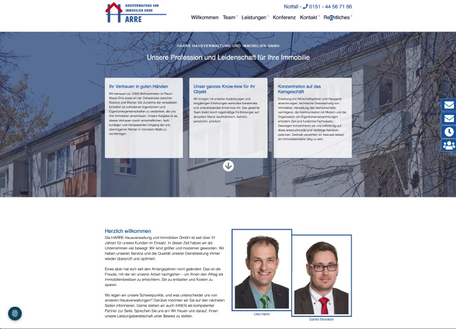 homepage webdesign KRquadrat